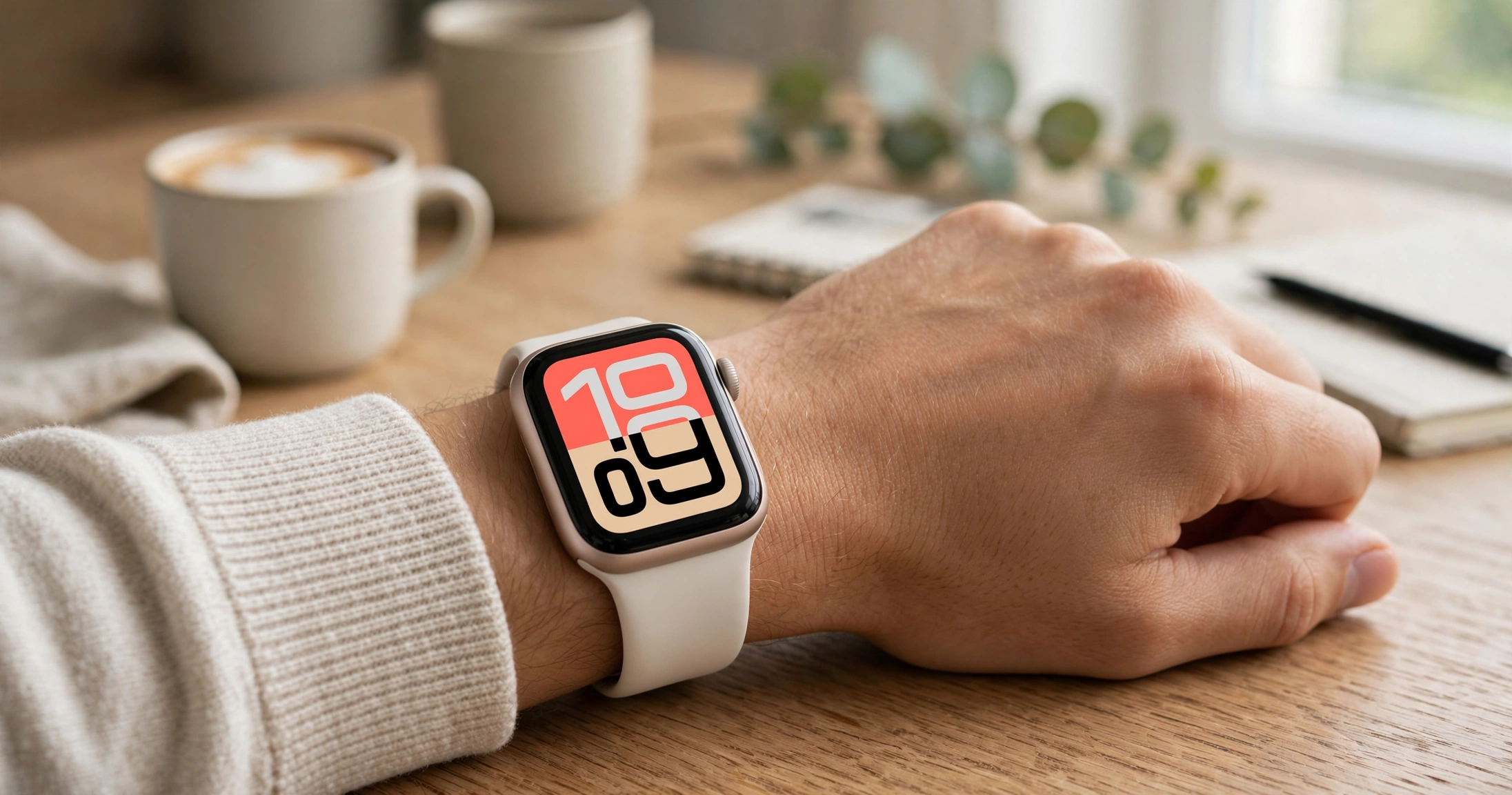 Apple Watch SE 3 GPS - caixa alumínio luz das estrelas 40mm com tela sempre ativa