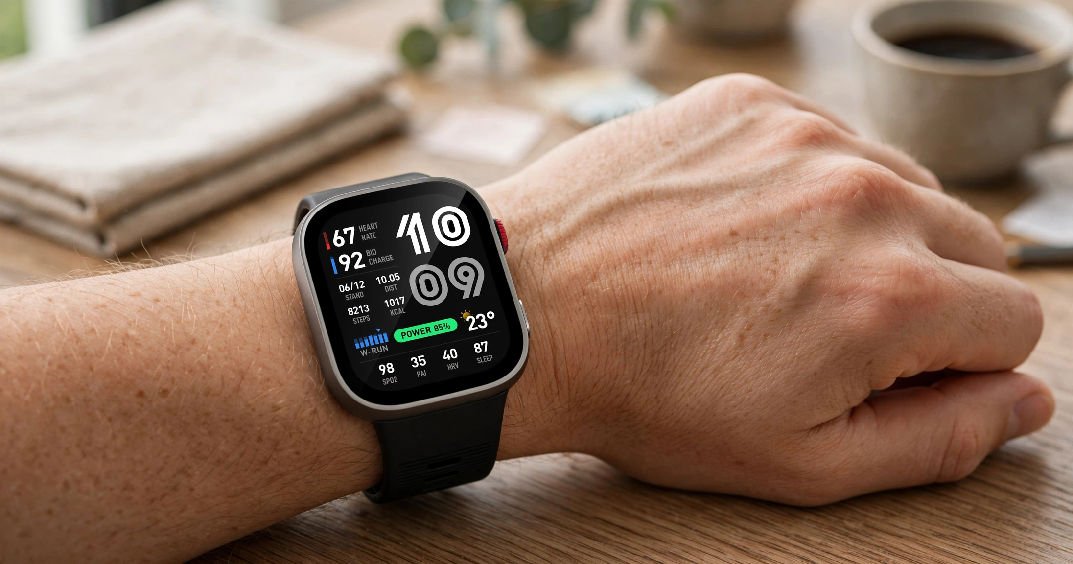 Smartwatch Amazfit Bip 6 - relógio esportivo com tela AMOLED 2,07 polegadas