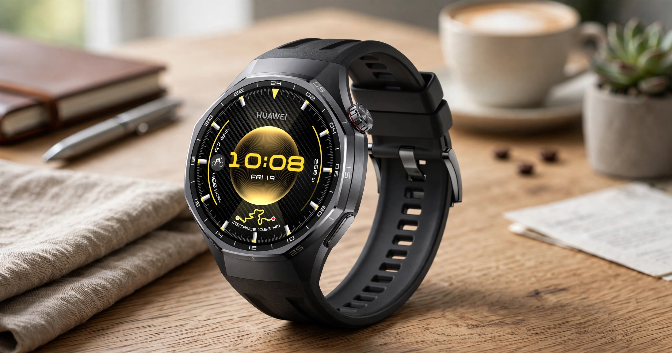 Smartwatch Huawei Watch GT6 Pro - relógio com tela AMOLED e caixa titânio